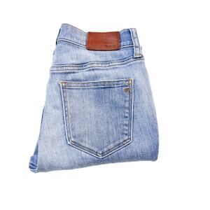 Madewell High Riser Crop Light Wash Denim Jeans Size 26